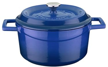 Lava Cookware LV Y TC 20 K2 pirofila Rotonda, Diametro 20 cm, in ghisa, Colore: Blu