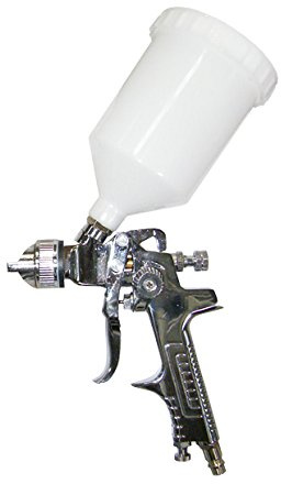 Pistolet à peinture HVLP - Avec réservoir de 600 ml - Buse de 1,4 mm - Avec kit de nettoyage - Qualité professionnelle.