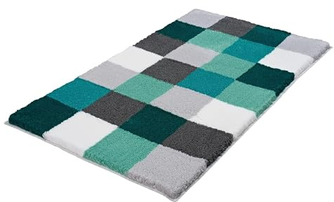 Kleine Wolke Badteppich Caro, 100% Polyacryl, 70 x 120 cm, Petrol