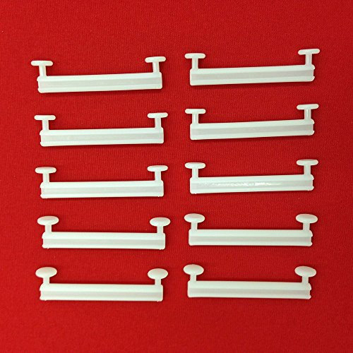 Easy-Shadow Schlaufengleiter, 10 Stück, Länge 5 cm für Schlaufenvorhänge und Schlaufenschals
