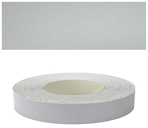 Mprofi MT® - Moldura Adhesiva y Melamina Cinta de Canto Aluminio | 22mm x 10m | Protector Bordes para Estanterías, Muebles y Paneles | Canto Termoadhesivo Duradero | Espesor 0,50mm