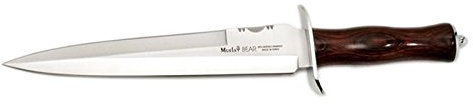 Muela BEAR-24R Jagdmesser, Palisander gepresster Holzgriff und Edelstahlkreuz, Gesamtgröße 38 cm + Mehrzweck-Geschenkkarte
