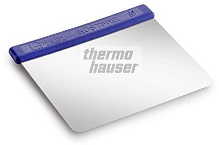 Thermohauser Spatola Larga per Pane, Pasta, Pizza, Dolci in Acciaio Inox 12 x 12 Flex Cm, qualità Professionale