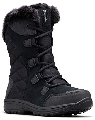 Columbia ICE MAIDEN II WATERPROOF bottes de neige imperméables Femme, Noir (Black x Columbia Grey), 36 EU