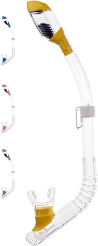 MINIDRY SNORKEL SIL. CLEAR/TUBE YELLOW