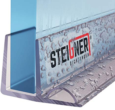 STEIGNER Duschdichtung UK19 Gerade 50 cm 1 Stk, Glas 5-6 mm, Transparent