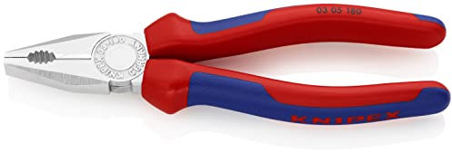 KNIPEX Pince universelle chromée avec poignées comfortables 180 mm, 03 05 180