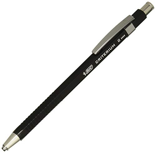 Bic 942039 Druckbleistift Criterium 2 mm, Minenstärke: 2,0 mm, schwarz
