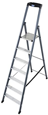 KRAUSE | Scala a libro in alluminio | anodizzato | 7 gradini