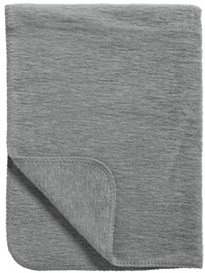 MEYCO Babydecke 75x100cm gewebt Kuscheldecke Made in Germany Grey | 100 % Bio Baumwolle - Oeko Tex zertifiziert - kuschelig weich - Sommer & Winter - waschbar & trocknergeeignet