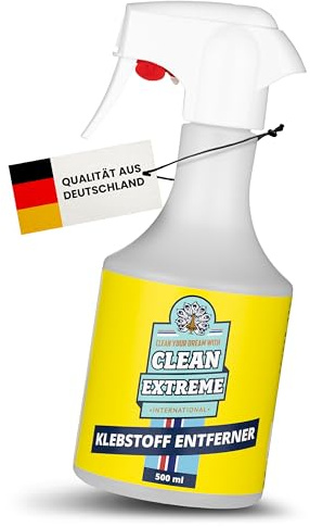 CLEANEXTREME Klebstoffentferner Auto 500 ml - Rückstandsfrei & Geruchsarm | Spezial Aufkleberentferner für Lack, Glas, Kunststoff & Gummi - Entfernt Klebereste, Folien, Dichtstoff & Silikonöl