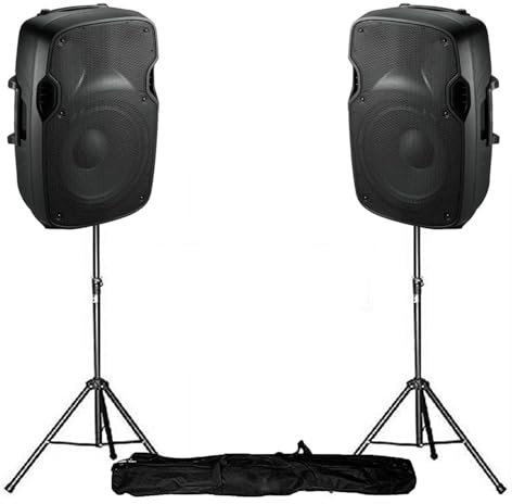 Ibiza Enceinte Active 10 - 600W + Pieds - XTK10