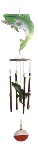 Sunset Vista Designs Fang des Tages, Fisch-Windspiel, 91,4 cm lang