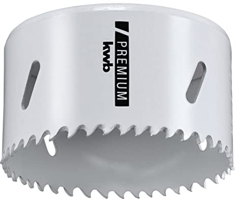 kwb HSS Bi-Metall-Lochsäge Ø 76 mm, 8% kobaltlegiert mit progressiver Vario-Zahnung und hoher Präzision für den vielseitigen Einsatz