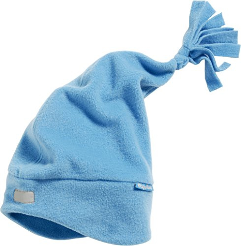 Playshoes Barn, fleece-mössa, mjuk och ventilerande mössa med kardborreband, Blå (Aquablau 23), 51
