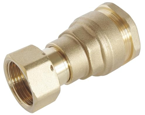 SOMATHERM FOR YOU, Raccord laiton droit pour tube PE Ø25 mm avec écrou tournant 1 - Sens unique de montage, étanchéité optimale, pression 20 bars, température -10° à +80°C, garantie 5 ans