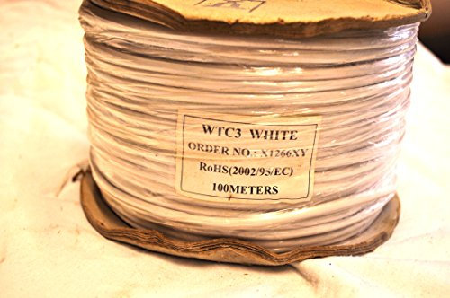 100m BT Telephone Extender Cable - 3 Pair 6 Way/Core Lead – Multicore/Multiline Wire Reel - Install/Make Phone Extension Slave Line