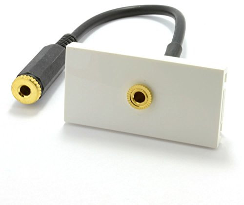 Prêt Fabriqúe Plaque Murale Module 3,5 mm Stéréo Jack Panneau Montage Bout 15 cm [3,5mm Jack Socket]