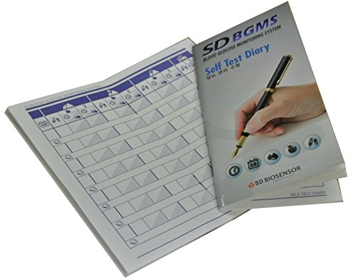 3 x Self Test Diary for SD Codefree Blood Glucose Monitor Test Meter