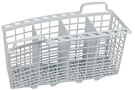 Indesit Ariston C00063841 Panier à couverts Gris 233 x 110 x 135 mm, convient également pour le groupe Hotpoint, Whirlpool, Bauknecht 482000027134