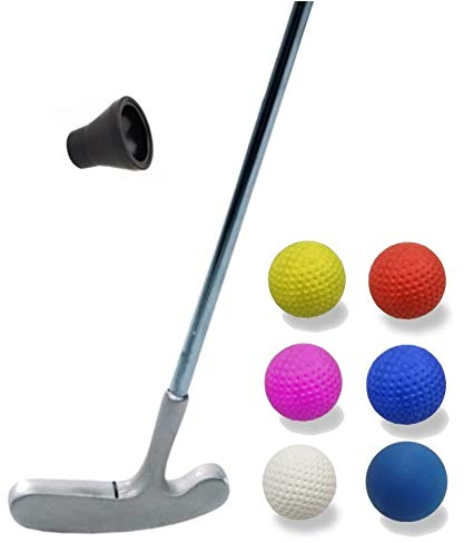Golfas Minigolfset Professional - 8-teilig (mit 6 verschiedenen Shore-Bällen für unterschiedliche Bahnen u. Bedürfnisse) und Minigolf-Pick-Up