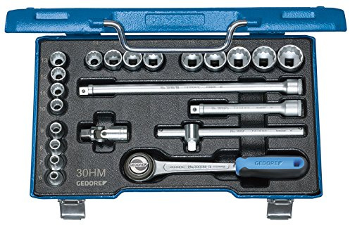 GEDORE Steckschlüssel-Satz 3/8 Zoll, 22-teilig UD-Profil 6-22 mm, 1 Stück, D 30 HMU-3
