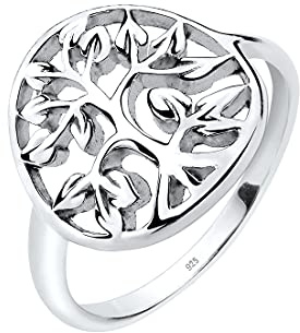 Elli Damen Ring Lebensbaum 925 Sterling Silber