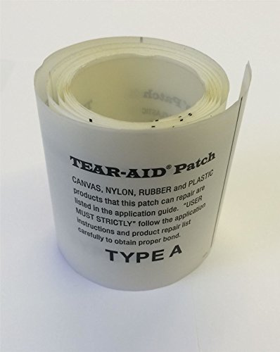 Tear Aid Selbstklebender Reparatur-Flicken Typ A für Zelte, Drachen, Gummiboote, Segel, Stoffe