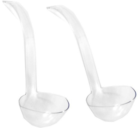 Party Dimensions Lot of 2 Clear Plastic Punch Bowl Ladles 5 oz