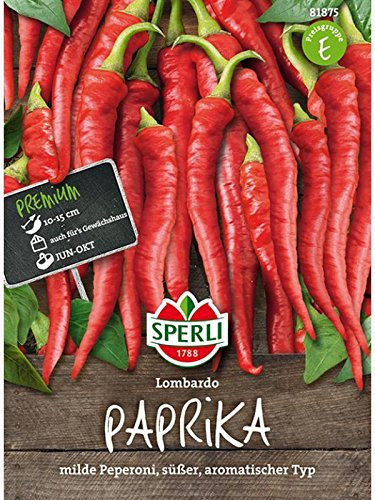 Sperli Gemüsesamen Paprika Lombardo, grün