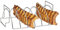 Küchenprofi BBQ-Spare-Ribs und Braten-Rack, 38x25,5x12,5 cm, rostfreier Edelstahl, Grillzubehör, Spareribs Halter Grill, Grillguthalter