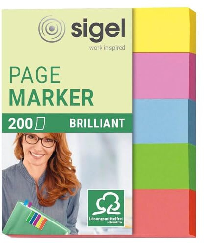 sigel Haftmarker brillant mini 50x60mm Inh.200 VE200