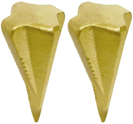 SPARES2GO Diamond Shape Log Splitter Wood Wedge (Pack of 2)