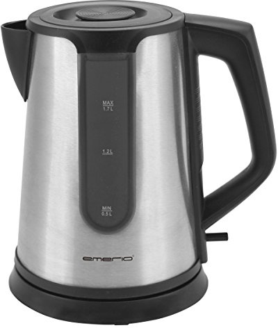Emerio Wasserkocher, 1.7L, Edelstahl, Cool Wall, 2200W