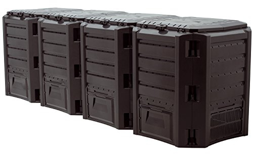 Impianto di compostaggio MODULO COMPOGREEN 1600L, dimensioni (mm) 2610x719x826, colore Nero
