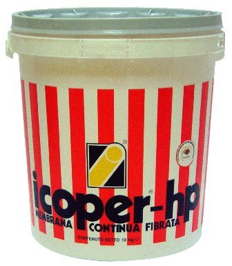 Impermeabilizante líquido versión reforzado con fibras Icobit Icoper HP - Color gris - Cantidad 5 kg