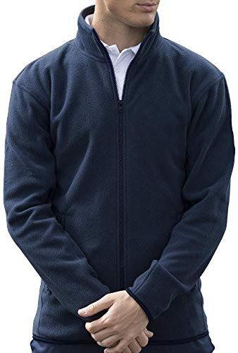 Pro RTX Micro fleecejacka – lätt fleecejacka herr – arbetsjacka för män – tunn fleecejacka utomhus – övergångsjacka i många färger och storlekar S M L XL XXL 3XL 4XL 5XL 6XL 7XL, marinblå, 6XL