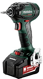 Visseuse à choc sans charbon METABO SSD18LTX200BL de 18 V - 5.2 Ah - 200 Nm
