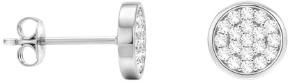 SOFIA MILANI - Damen Ohrringe 925 Silber - mit Zirkonia Steinen - Kreis Rund Ohrstecker