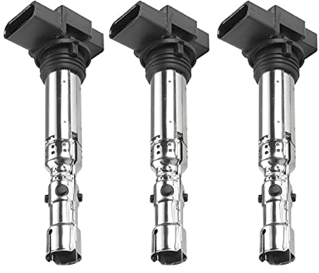 Frankberg 3x Zündspule Kompatibel mit Ibiza III 6L1 2007-2008 Fabia I 6Y2 2001-2007 Fabia I 6Y3 2002-2004 Fabia II 542 545 2006-2011 Fox 5Z1 5Z3 5Z4 Polo 9N Replace# 03D905105A