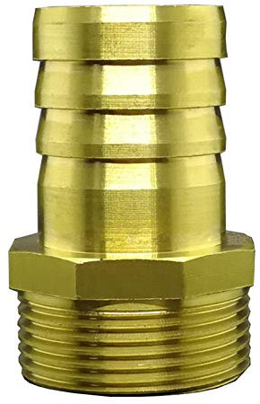 Pangyoo PYouo-Messing Schlauchverbinder 1/8 1/4 1/2 3/8 -Stecker Joint Copper Kopplungsadapter, Messingrohrfitting 4 mm 6 mm 8 mm 10 mm 12 mm 19 mm Schlauchkupplung Schwanz Dickes Material