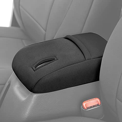 Diver Down Neoprene Center Console Cover - Fits Jeep 1997-2006 TJ Wrangler - Cushioned Armrest Cover - Doesn't Burn Your Elbow - Tight Custom Fit - Comfortable Foam Armrest Pad (97-00 Black)