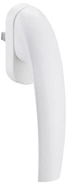 FELGNER Massiver Alu-Fenstergriff Toronto | hochwertiger, ergonomisch geformter Aluminium-Griff Fensterknauf mit massivem Zinkkern | Patentiertes Design | F9016 weiß