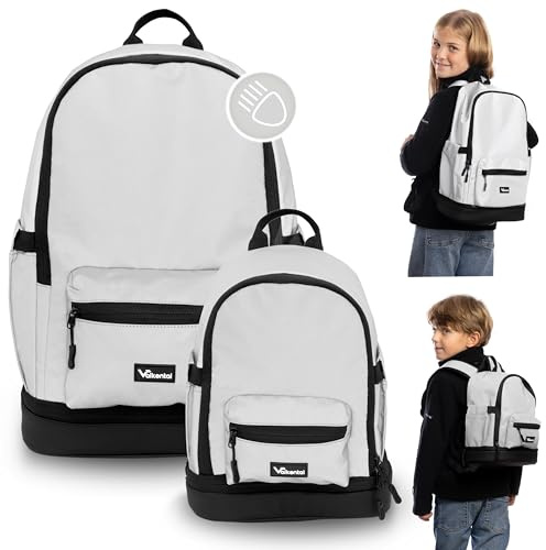 Valkental - Reflektierender Kinderrucksack für Kindergarten und Schule | Mit Bodenfach und Gepolstertem Rücken | 8L | Hohe Sichtbarkeit