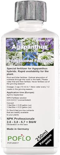 POFLO Fertilizer for African lilies. Fertilize agapanthus with fertilizer from the professional line 250ml