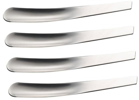 TOPBATHY 12pcs Egg Serving Spoons Stainless Steel Kitchen Spoons Smooth Surface for Breakfast Powder Scoops Easy to Clean
