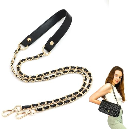 Taschenkette Handtasche Kettenriemen Damen Taschenkette Gold Metall Verstellbar Kette Trageriemen Trageriemen Umhängetasche Ersatz Handtasche Ketten