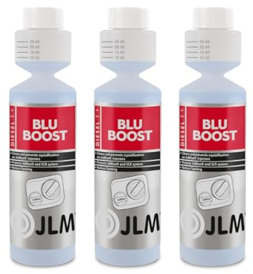 JLM BluBoost Anti-Kristallisation 3X 250 ml (750ml) - Zusatz für AdBlue® verhindert Kristallbildung im SCR-System - reinigt Katalysatoren ohne Werkstattbesuch - Systemreiniger