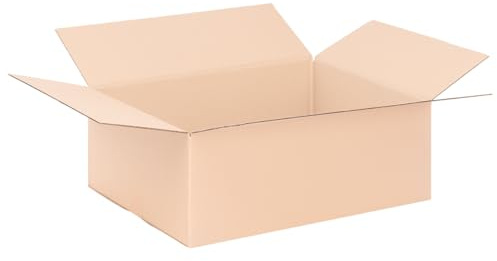 verpacking Faltkartons 580 x 380 x 190 mm Braun (Außenmaß 585 x 385 x 200 mm) KK 112 1-wellig Versandkarton für mittelgroße Waren DHL Paket DPD GLS Hermes Kartons (10 Stück)