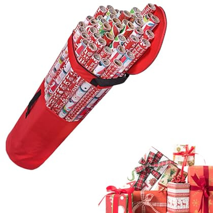 Geschenkpapier-Aufbewahrungstasche – Rolls Wrap Organizer, Aufbewahrungs-Organizer-Tasche | PVC-Geschenkpapier-Organizer, Aufbewahrungstasche für Geschenkpapierrollen, einfach zu transportieren für We